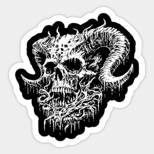 DEMON SKULL Sticker